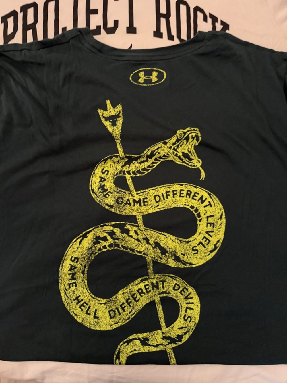 Lot of 2 Project Rock shirts- Dwayne Johnson- the rock under Armour nice XXL